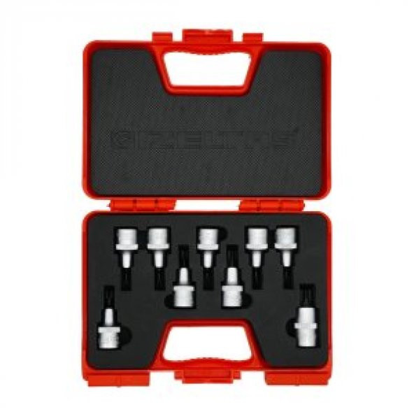 İzeltaş 1113 00 6009 1/2'' Lokmalı Torx Uç Takımı 9 Parça ürün görseli 1
