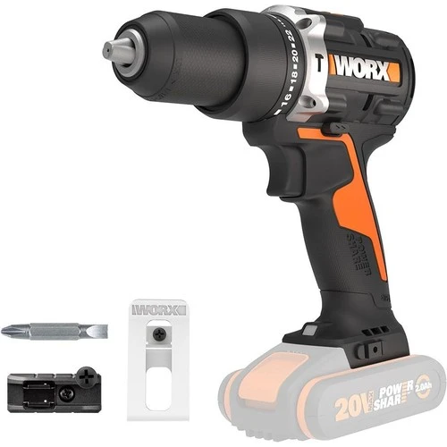 WORX WX352.9 20Volt Kömürsüz Profesyonel Şarjlı Darbeli Matkap (Akü Dahil Değildir) ürün görseli 1