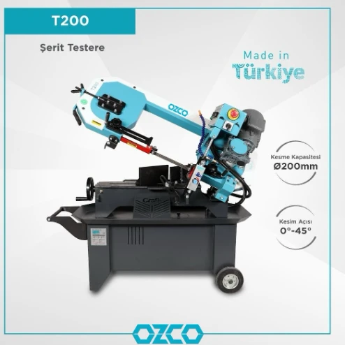 OZCO  T200 Şerit Testere Tezgahı - Resim 2