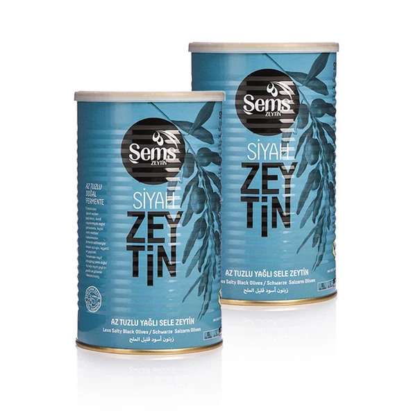 Şems Siyah Sele Zeytin 261-290 Kalibre 900 Gr ( 2'li Paket ) ürün görseli 1