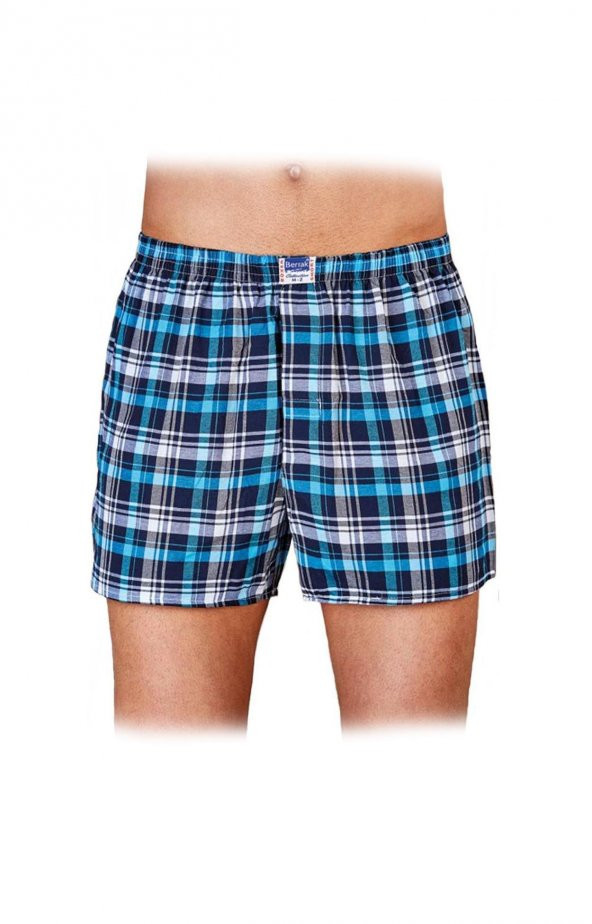 Erkek Desenli Poplin 6 lı Boxer Berrak-1052 ürün görseli 1