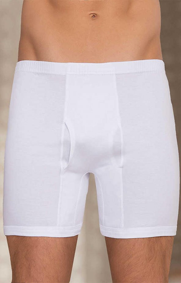 Erkek Lüx Paçalı Pamuk 3 Lü Boxer Berrak-1055 ürün görseli 1