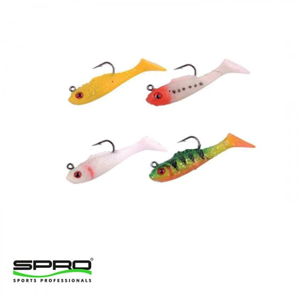 SPRO Troutmaster Shad 4cm 2g LRF Silikon Yem Seti - Resim 2