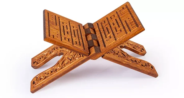 Oymalı Ahşap Rahle (Küçük Boy - 45 cm) - Resim 4