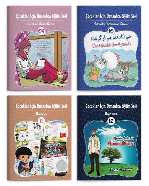 Çocuklar İçin Osmanlıca Eğitim Seti (12 Kitap) - Resim 4