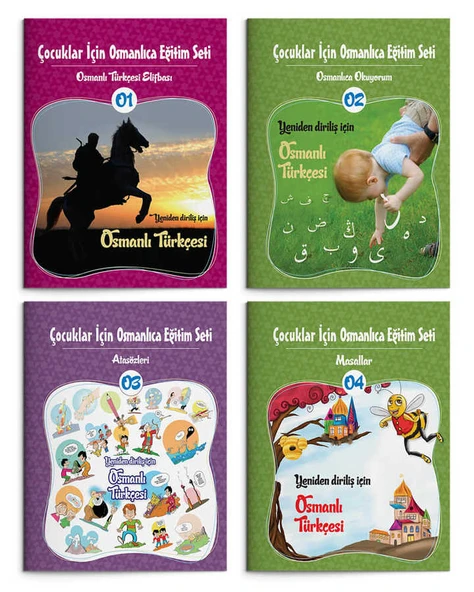 Çocuklar İçin Osmanlıca Eğitim Seti (12 Kitap) - Resim 2