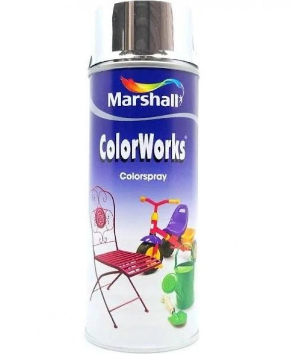 MARSHALL COLORWORKS SPREY BOYA GÜMÜŞ 400 ML ürün görseli 1