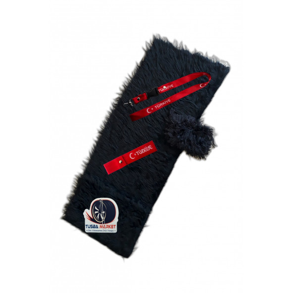 Oto Torpido Pandizot Üstü Yumuşak Uzun Tüylü Siyah Peluş Torpido Örtüsü  / Oto Aksesuar ürün görseli 1