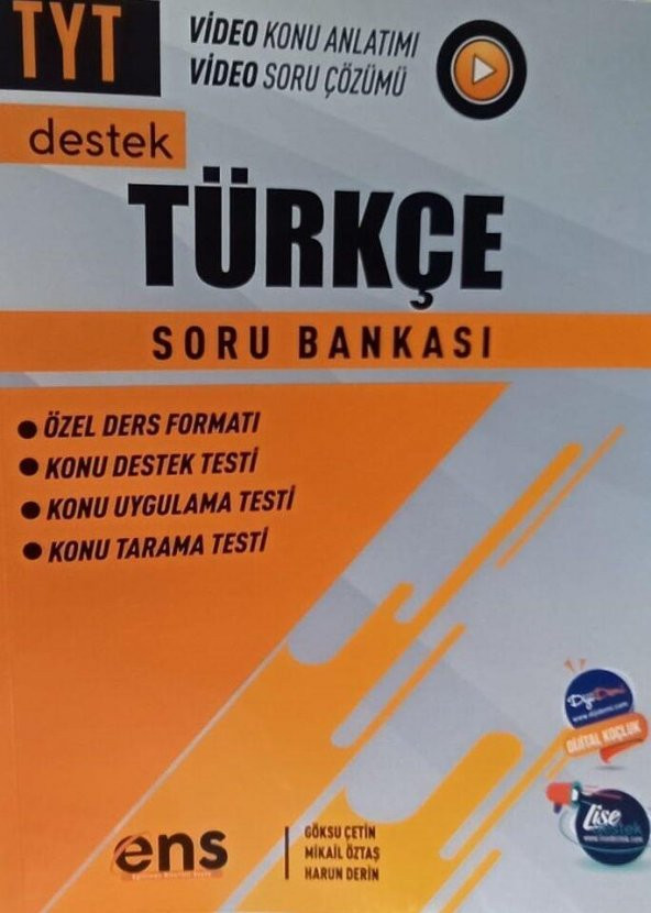 Tyt Türkçe Destek Soru Bankası Ens Yayıncılık ürün görseli 1