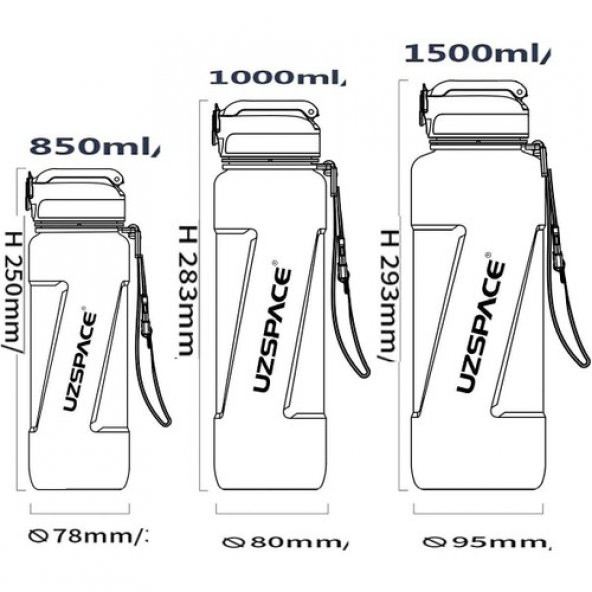 Uzpace 6056 Trıtan Matara 850 Ml Mor - Resim 4