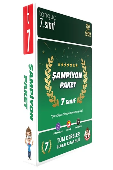7. Sınıf Şampiyon Paketi - 7 Kitap Tonguç Akademi ürün görseli 1