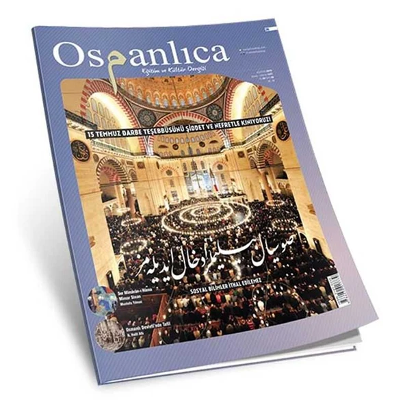 Ağustos 2016 Osmanlıca Dergisi ürün görseli 1