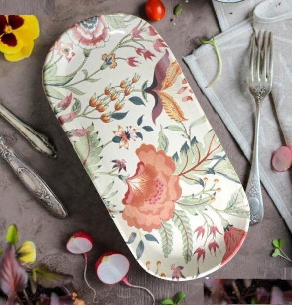 Keramika Noyan 26 cm Kayık Tabak Beyaz 004 ürün görseli 1