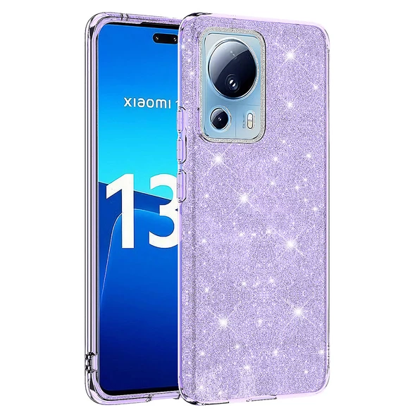 Xiaomi Mi 13 Lite Kılıf Zore Shining Simli Silikon Kılıf ürün görseli 1