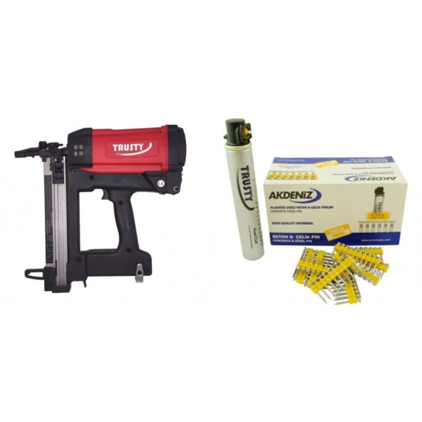 Trusty Betona Gazlı Çivi Çakma Tabancası 15-40 Mm , 5000 Çivi ve Gaz Tüpü ürün görseli 1