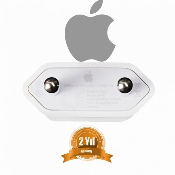 Orjinal Apple iPhone 14 USB 5W Şarj Cihaz MD813ZM-A + MD818ZM-A Kablo Dahil APLEE5WK00183 ürün görseli 1