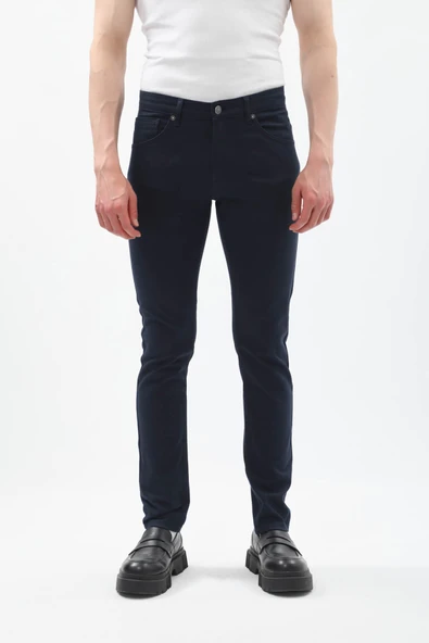 Erkek Jesus Slim Fit Gabardin Pantolon Lacivert ürün görseli 1