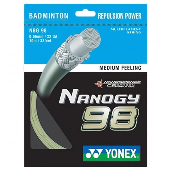 Yonex NBG 98 Badminton Kordajı 200 M Gümüş Gri ürün görseli 1