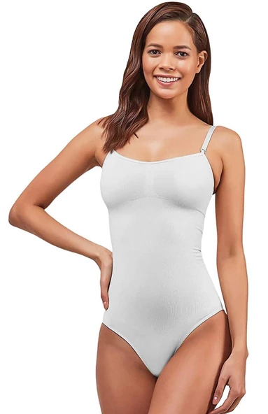 Elite Life K-14-876 Kadın Beden Küçülten İp Askılı Slip Body Korse ürün görseli 1