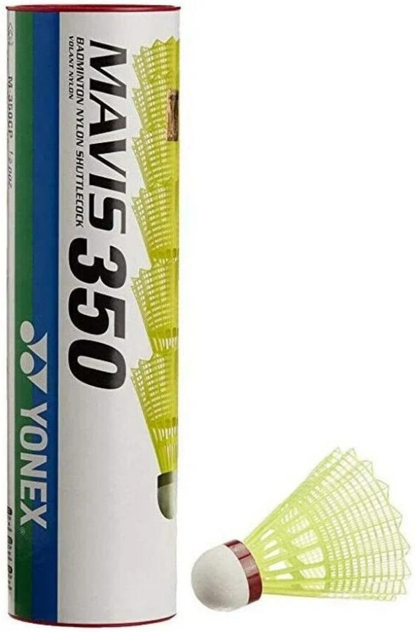 YONEX MAVİS 350 (6lı) SARI BADMİNTON TOPU YEŞİL BANT ürün görseli 1