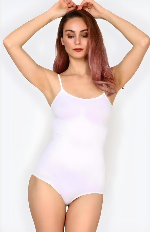 Layza Form 17500 Kadın İz Yapmaz İnce Askılı Mikro Elyaf Boy Body Korse ürün görseli 1