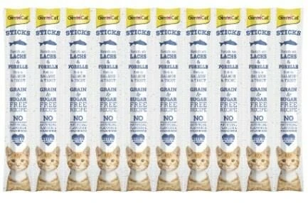 GimCat Sticks Tahılsız Somonlu Ödül Çubuğu 10'lu ürün görseli 1
