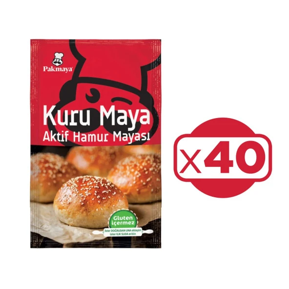 Pakmaya Kuru Maya 100 gr X 40 Adet ürün görseli 1