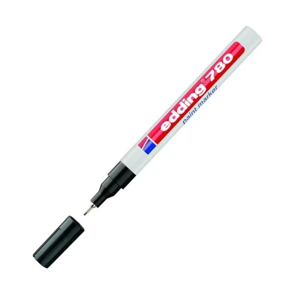 Edding 780 Tam Örtücü Siyah Boya Kalemi (Paint Marker) ürün görseli 1