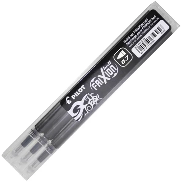 Pilot Frixion Kalemlere Uyumlu Siyah Refil Uçan Kalem (0,7 mm - 3 lü Paket) ürün görseli 1