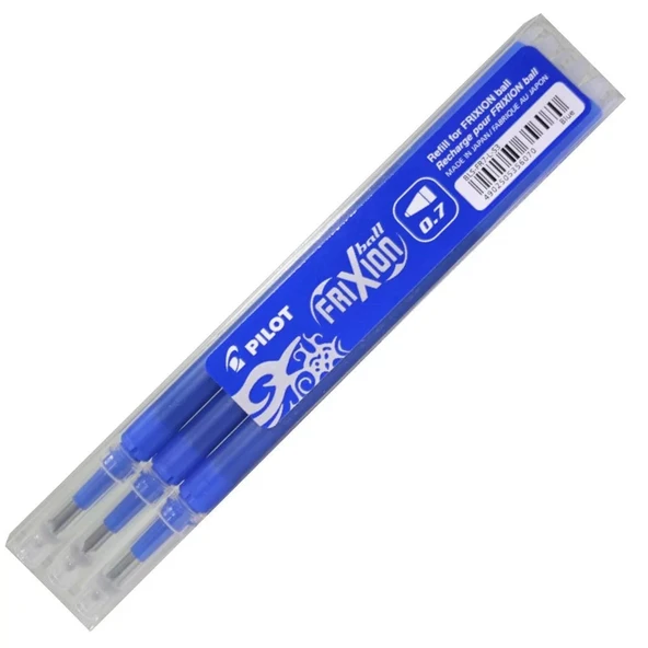 Pilot Frixion Kalemlere Uyumlu Mavi Refil Uçan Kalem (0,7 mm - 3 lü Paket) ürün görseli 1
