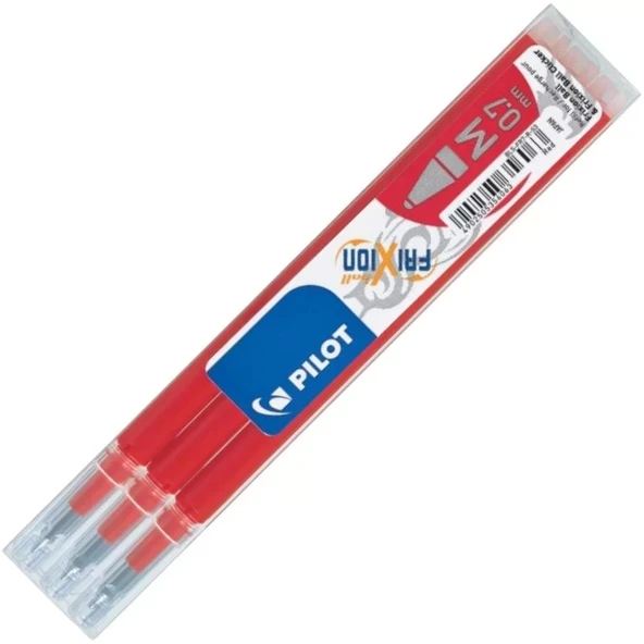Pilot Frixion Kalemlere Uyumlu Kırmızı Refil Uçan Kalem (0,7 mm - 3 lü Paket) ürün görseli 1