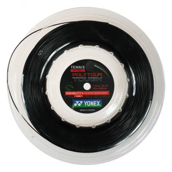 YONEX POLY TOUR TOUGH 125-2 (200m) TENİS KORDAJ - SİYAH ürün görseli 1