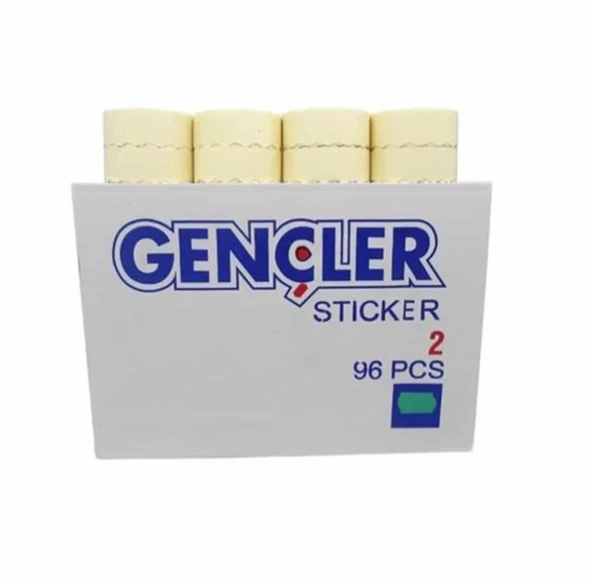Gençler Açık Yeşil Meto Etiketi 2 No (96 Rulo) (1 Rulo 1000 Adet) R6 ürün görseli 1