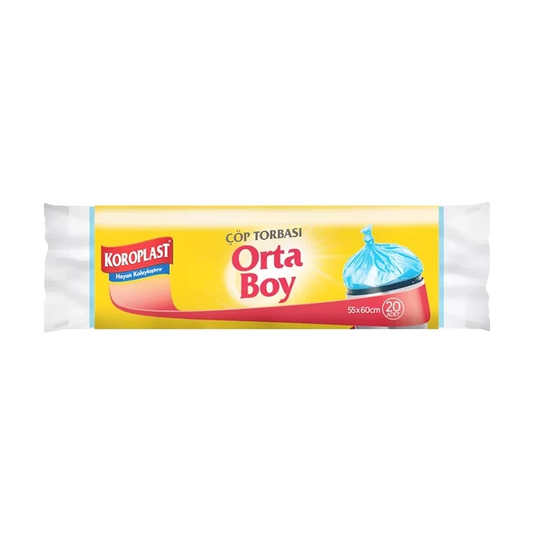 KOROPLAST EKO ENDÜSTRİYEL ORTA BOY ÇÖP TORBASI 55x60cm ürün görseli 1