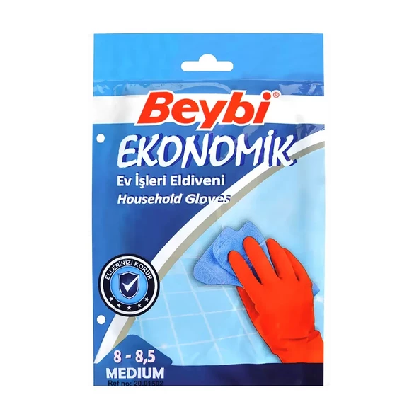 BEYBİ EKONOMİK BULAŞIK ELDİVENİ SMALL KIRMIZI ürün görseli 1