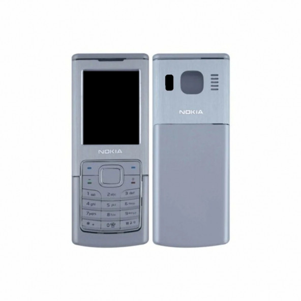 Nokia 6500C Kapak Nokia 6500C uyumlu Gri ön Kapak Arka Kapak ve Tuş Takımı ürün görseli 1