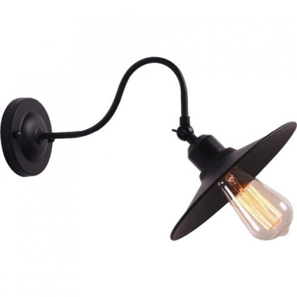 Mylight Retro Aplik Siyah Içi Altın 23 cm ürün görseli 1