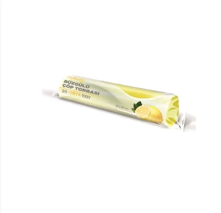 Büzgülü Çöp Torbası Orta Boy Limon Kokulu 10 Adet ( 55x60 ) ürün görseli 1
