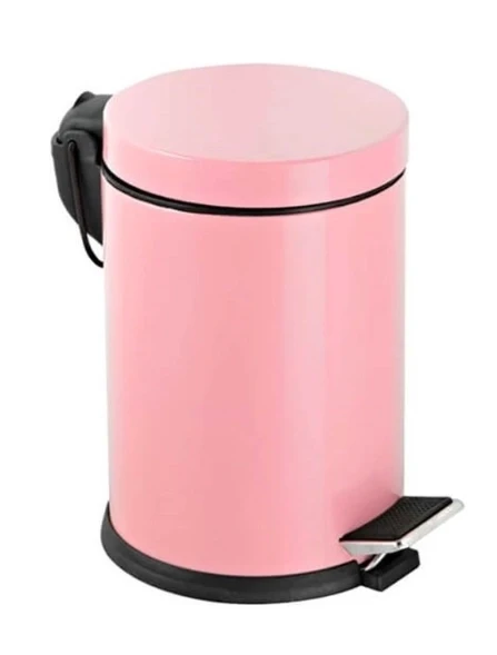 5 Lt Pedallı Çöp Kovası Pembe ( 1 Adet ) ürün görseli 1