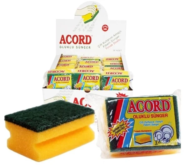 Acord Tekli Oluklu Sünger ( 1 Adet ) ürün görseli 1