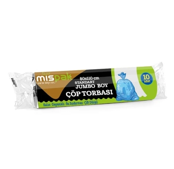 Eko Çöp Poşeti Jumbo Boy Mavi 25 Rulo ( 80x110 cm ) ürün görseli 1
