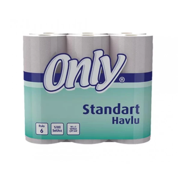 ONLY STANDART RULO HAVLU 6LI ürün görseli 1