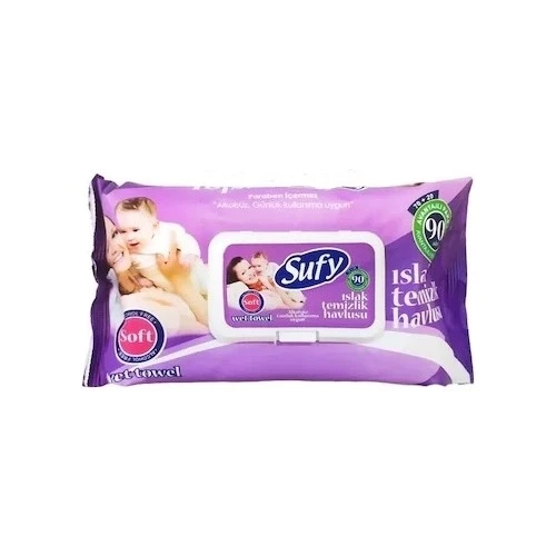 SUFY PLUS ISLAK MENDİL KAPAKLI 90LI ürün görseli 1