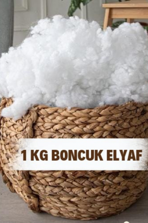 1 kg Silikonlu Boncuk Elyaf Yastık Yorgan Minder Amigurumi Dolgu Malzemesi ürün görseli 1