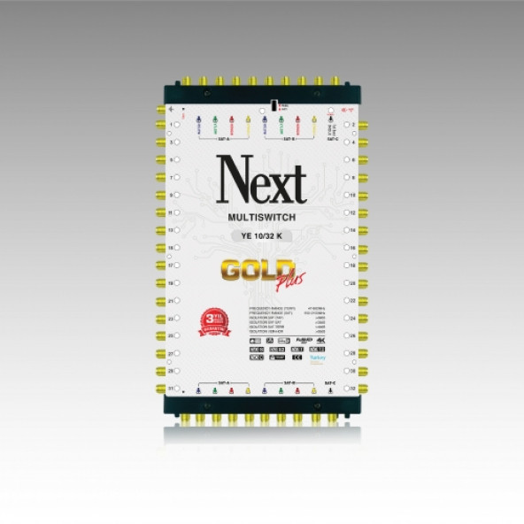 Next 10/32 Sonlu Gold Plus Multiswitch Uydu Santrali - Resim 2