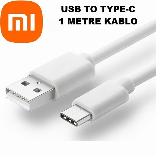 Xiaomi Type C Usb Hızlı Şarj Kablosu Beyaz 1 Metre ürün görseli 1