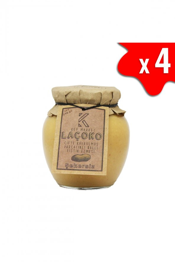Laçoko Çifte Kavrulmuş Parçacıklı Ballı Fıstık Ezmesi ürün görseli 1