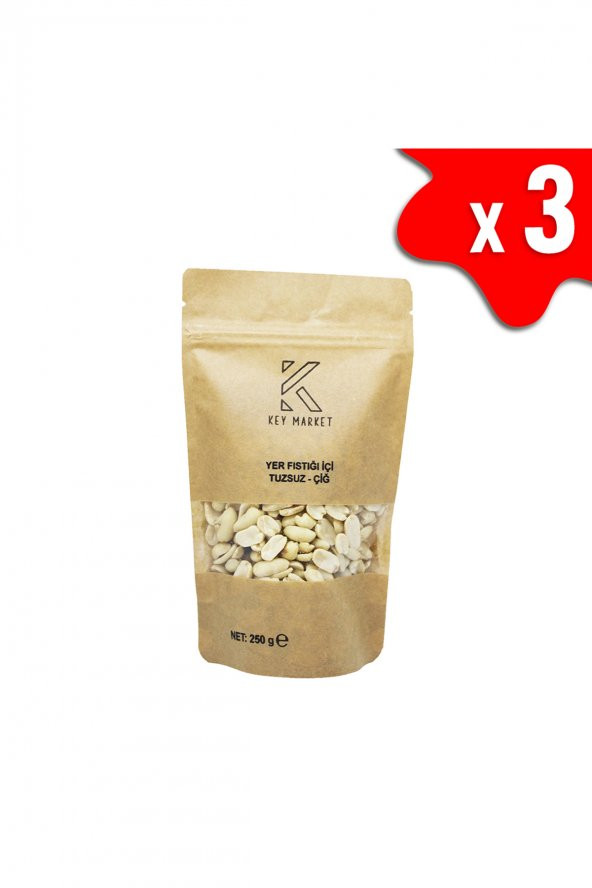 Key Market Tuzsuz Doğal Az Kavrulmuş Yer Fıstığı 750 G ürün görseli 1