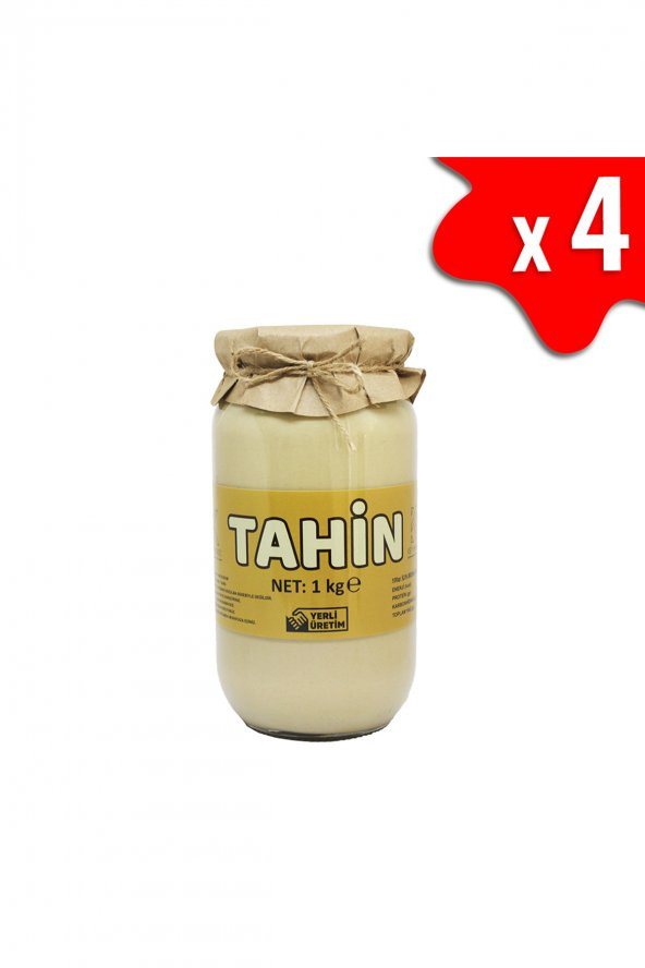 LAÇOKO 4 KG Şekersiz, Katkısız, Vegan, Doğal Tahin ürün görseli 1