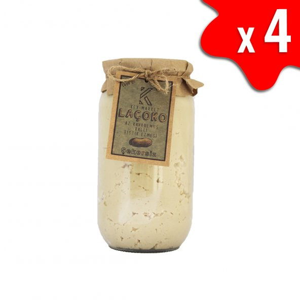 Laçoko Doğal Az Kavrulmuş (Çiğ) Ballı Yer Fıstığı Ezmesi 4 KG ürün görseli 1